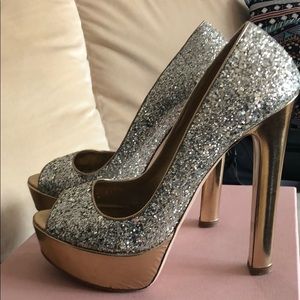 Miu Miu Glitter Pirite Pumps